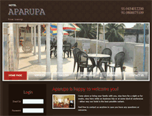 Tablet Screenshot of hotelaparupaatdigha.com